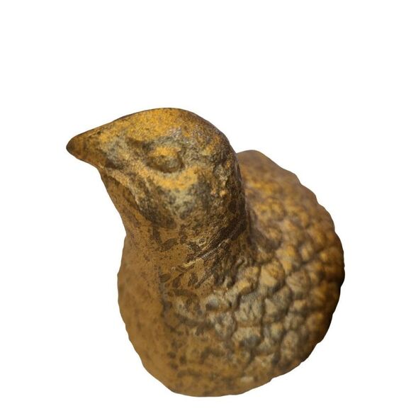 Cast Iron Tray Quail Bird Vintage Made in Japan Golden Partridge Excellent VTG - Picture 6 of 10